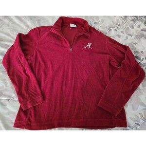 Alabama Crimson Tide Columbia Golf Maroon 1/4 Zip LS Pullover Shirt Womens XL